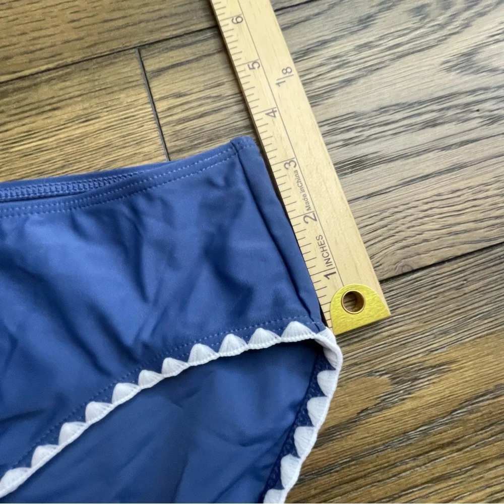 Blue‎ Tankini Set with White Trim